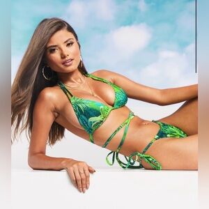 ASOS Design Exotic Palm Print Bikini